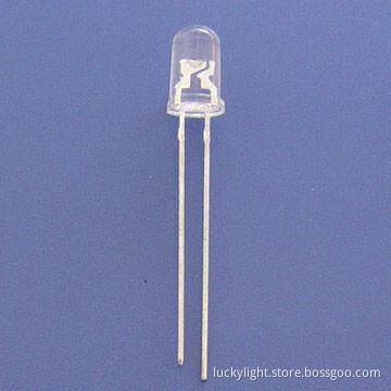 5mm Round Standard Type Bluish Green LED with 505nm Wavelength, Viewing angle 30 Degrees